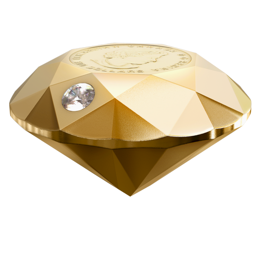 2022 Canada $500 Forevermark Black Label Round Diamond Pure Gold Diamond-Shaped (No Tax)