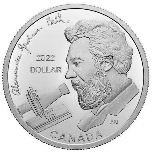 2022 Canada Alexander Graham Bell Sp. Ed. Proof Silver Dollar in Square Capsule (No Tax)