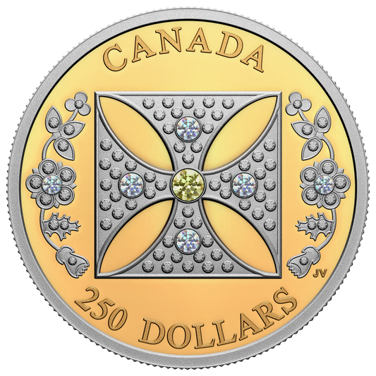 2022 Canada $250 Her Majesty Queen Elizabeth II's Diamond Diadem Pure Gold Coin