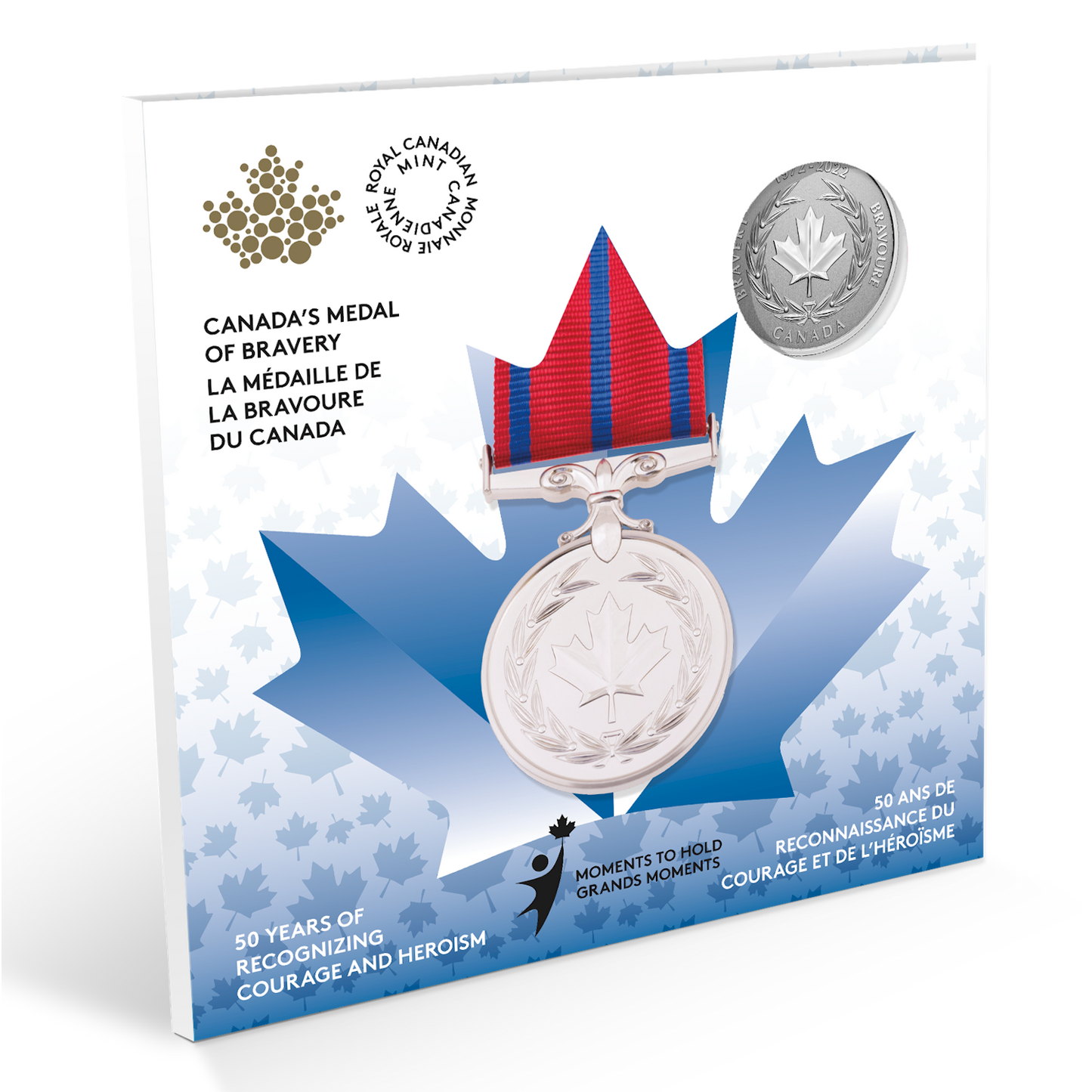 2022 Canada $5 Moments to Hold: 50th Anniversary of the Medal of Bravery Silver (No Tax)