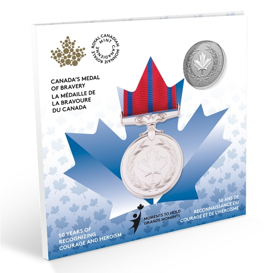 2022 Canada $5 Moments to Hold: 50th Anniversary of the Medal of Bravery Silver (No Tax)