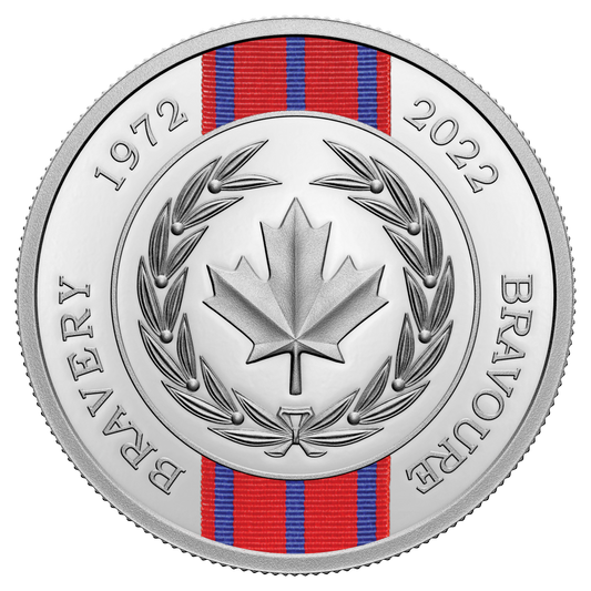 2022 Canada $20 50th Anniversary of the Medal of Bravery Fine Silver (No Tax)