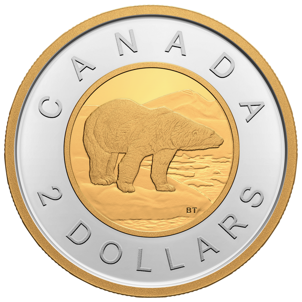 2022 Canada Two Dollar Gold Plated Silver Proof (No Tax)