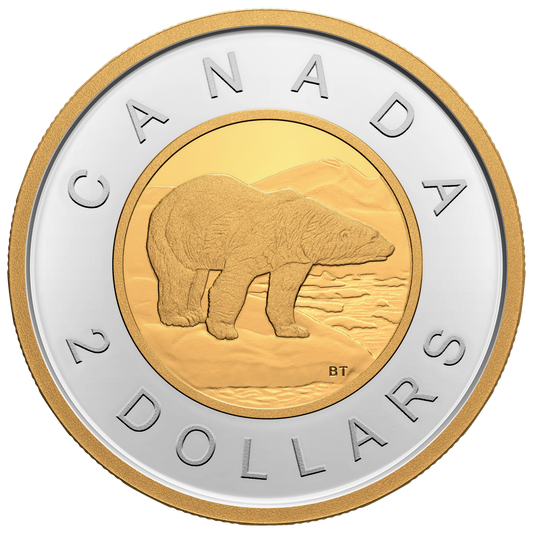 2022 Canada Two Dollar Gold Plated Silver Proof (No Tax)