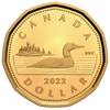 2022 Canada Loon Dollar Gold Plated Silver Proof (No Tax)