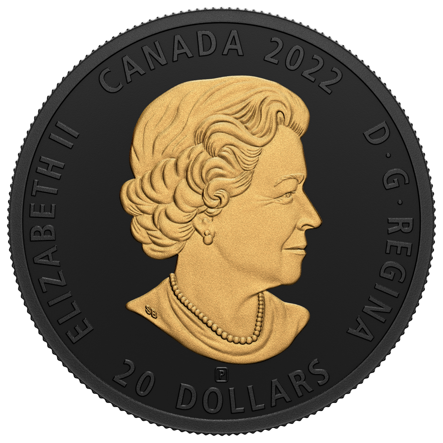 2022 Canada $20 Black and Gold: The Sea Otter Fine Silver (No Tax)