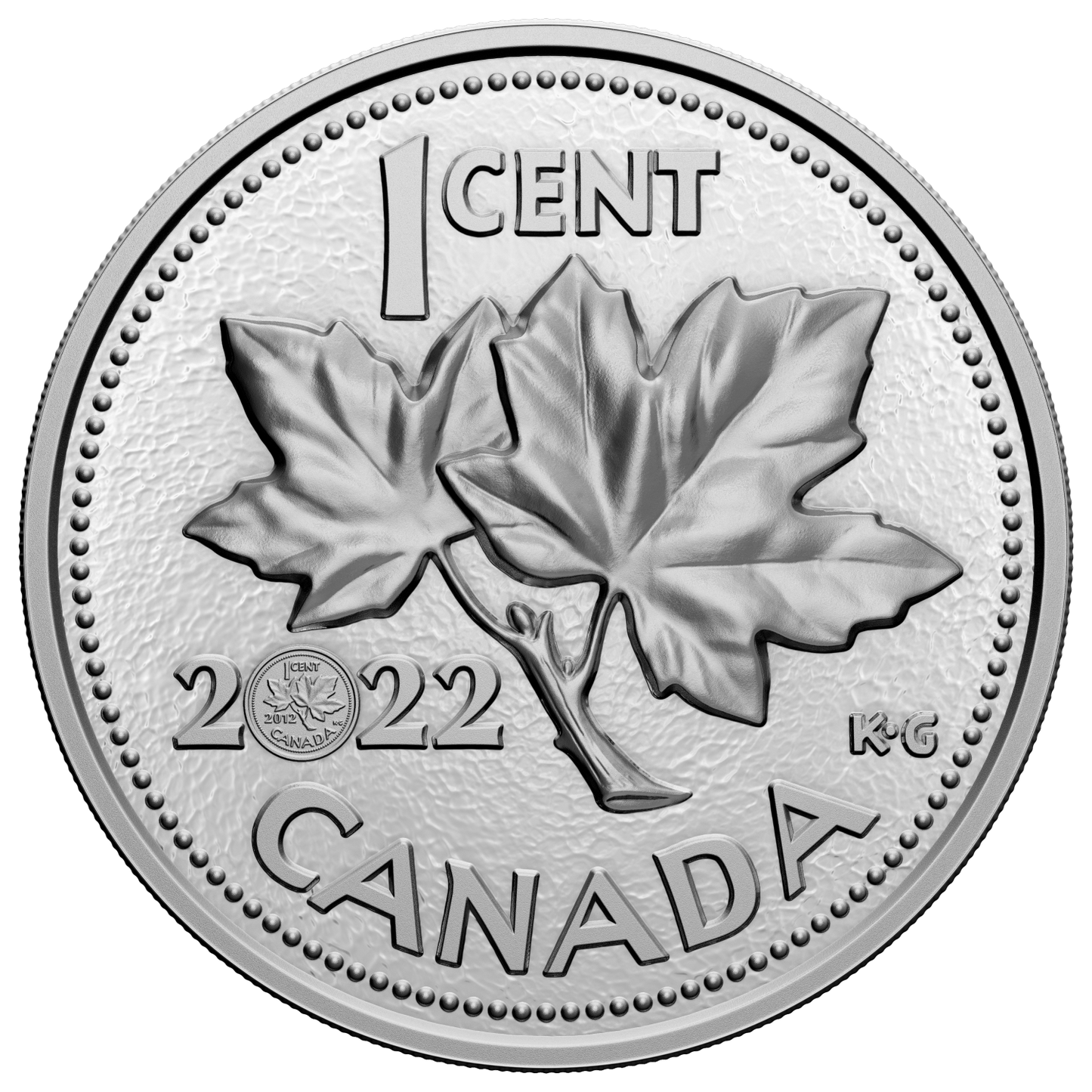 2022 Canada 1-cent 10th Anniversary of the Last Penny 5 Kilo Fine Silver (No Tax)