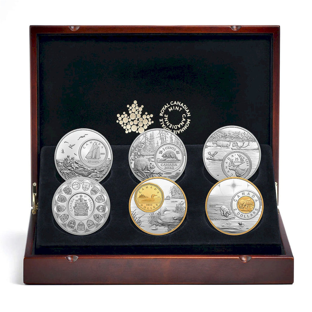 2022 Canada Bigger Picture 6-coin Fine Silver Set in Deluxe Case (No Tax)
