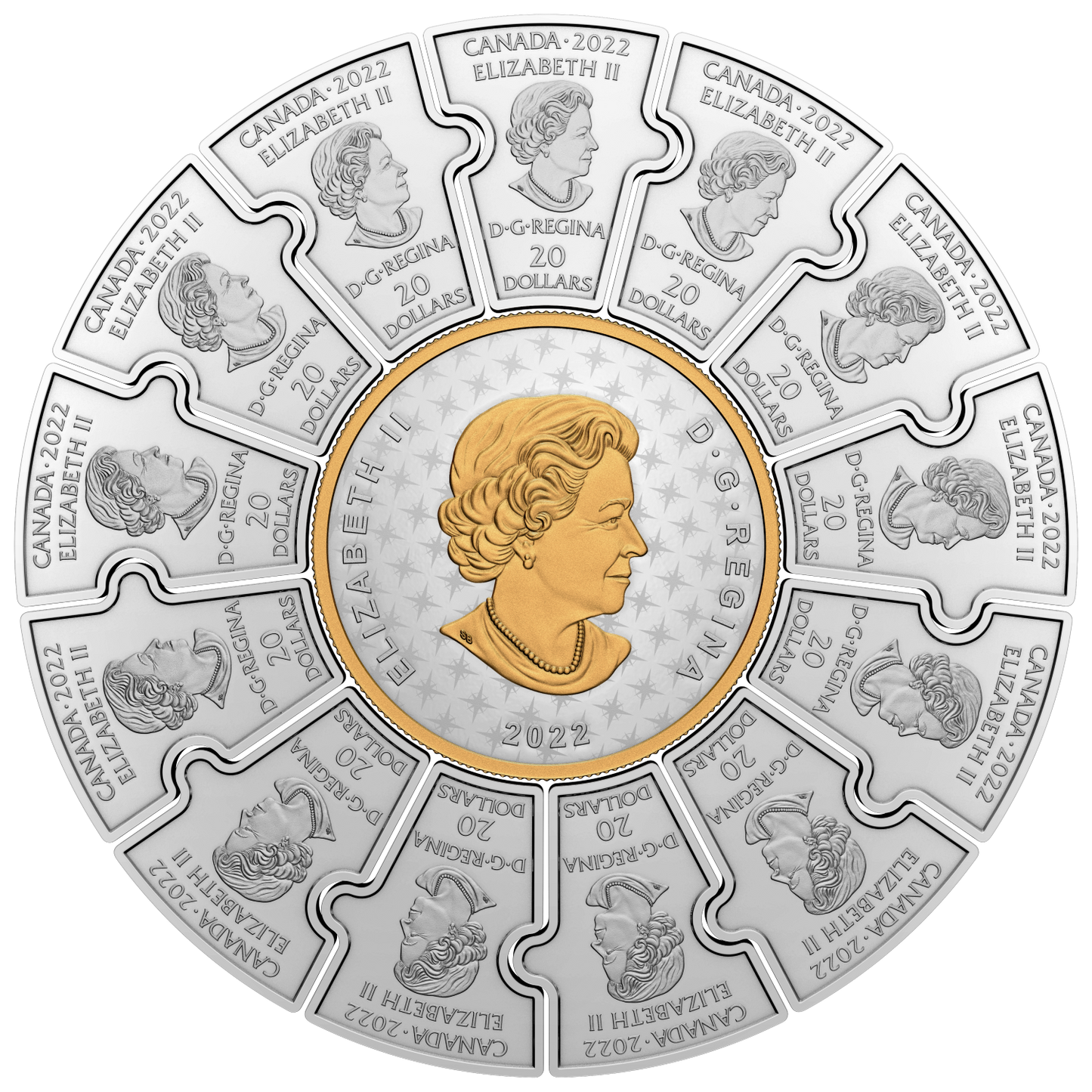 2022 Canadian Passages Fine Silver Puzzle Coin Set (No Tax)