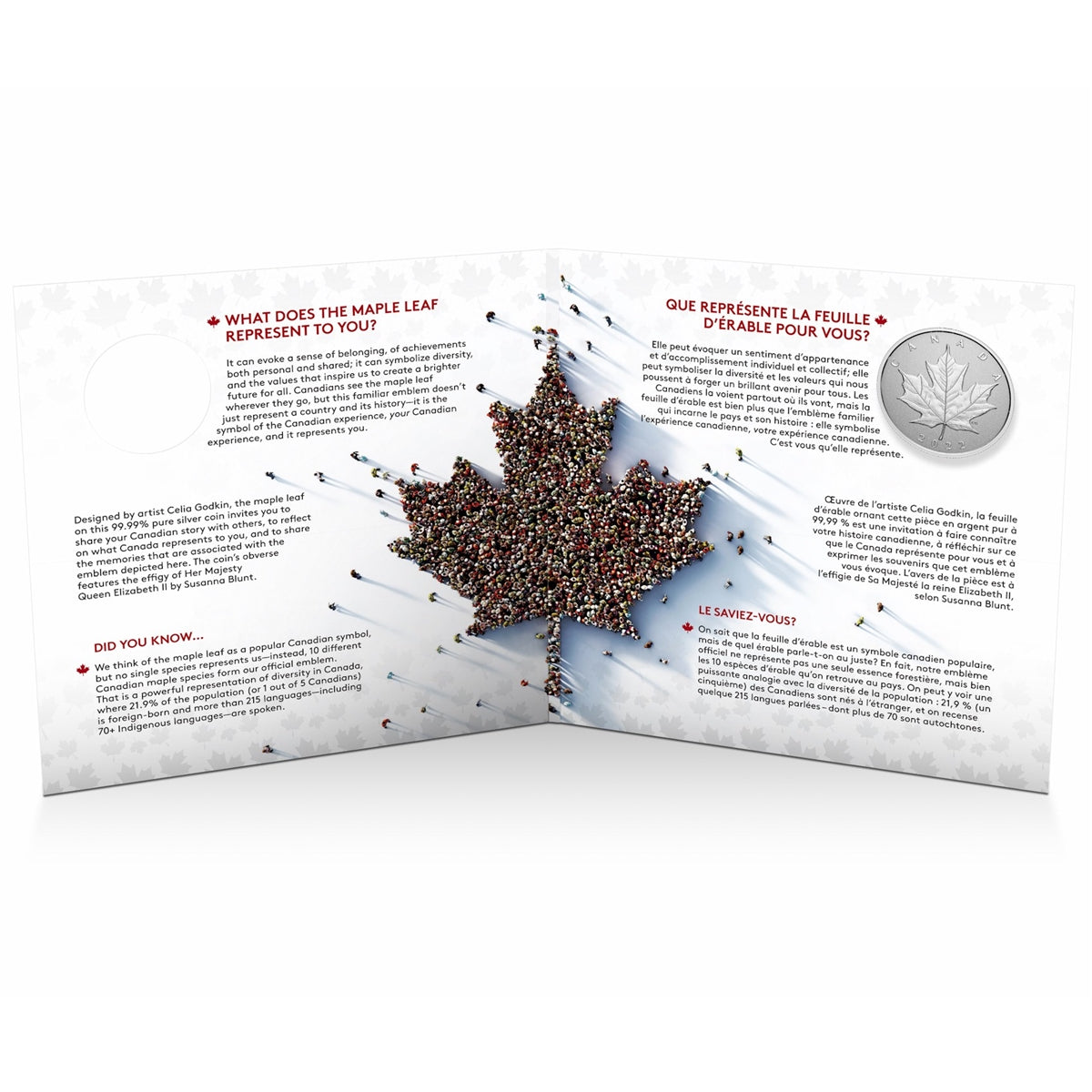 2022 $5 Moments to Hold: Your Canadian Story Fine Silver (No Tax)