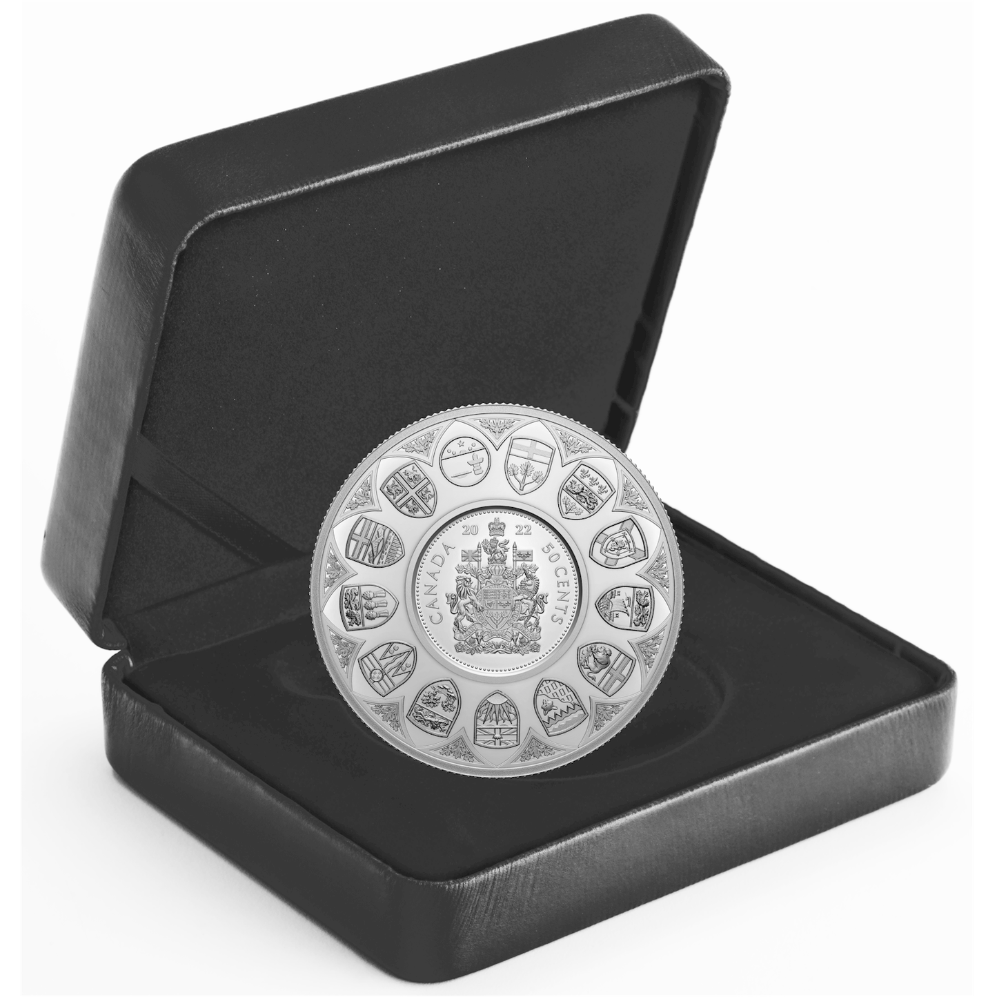 2022 Canada 50-cent The Bigger Picture: The Coat of Arms 5oz. Fine Silver (No Tax)