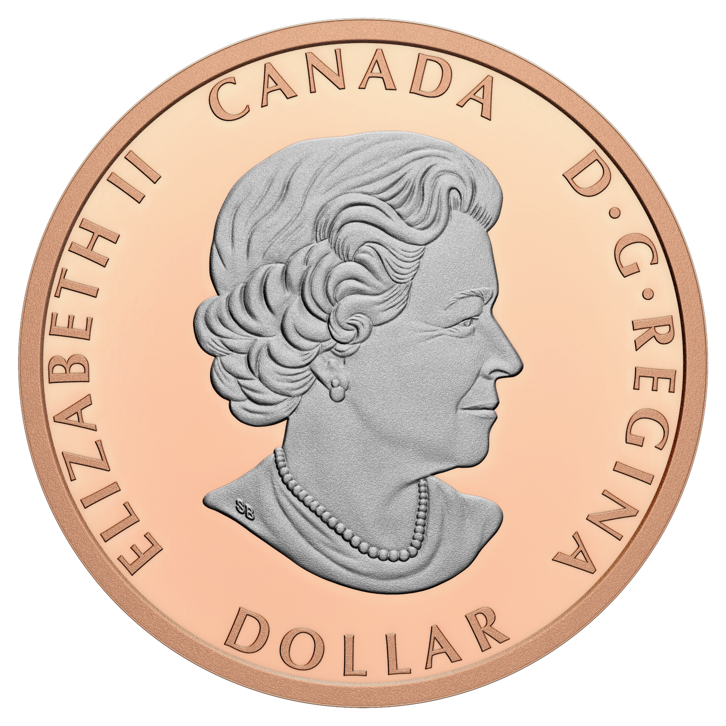 RDC 2023 Canada $1 Peace Dollar Rose Gold Plated Fine Silver (No Tax) scratched