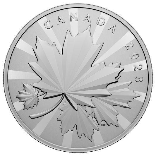 2023 Canada $250 Multifaceted Maples Fine Silver Kilo (No Tax)
