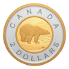 2023 Canada Two Dollar Gold Plated Silver Proof (No Tax)$