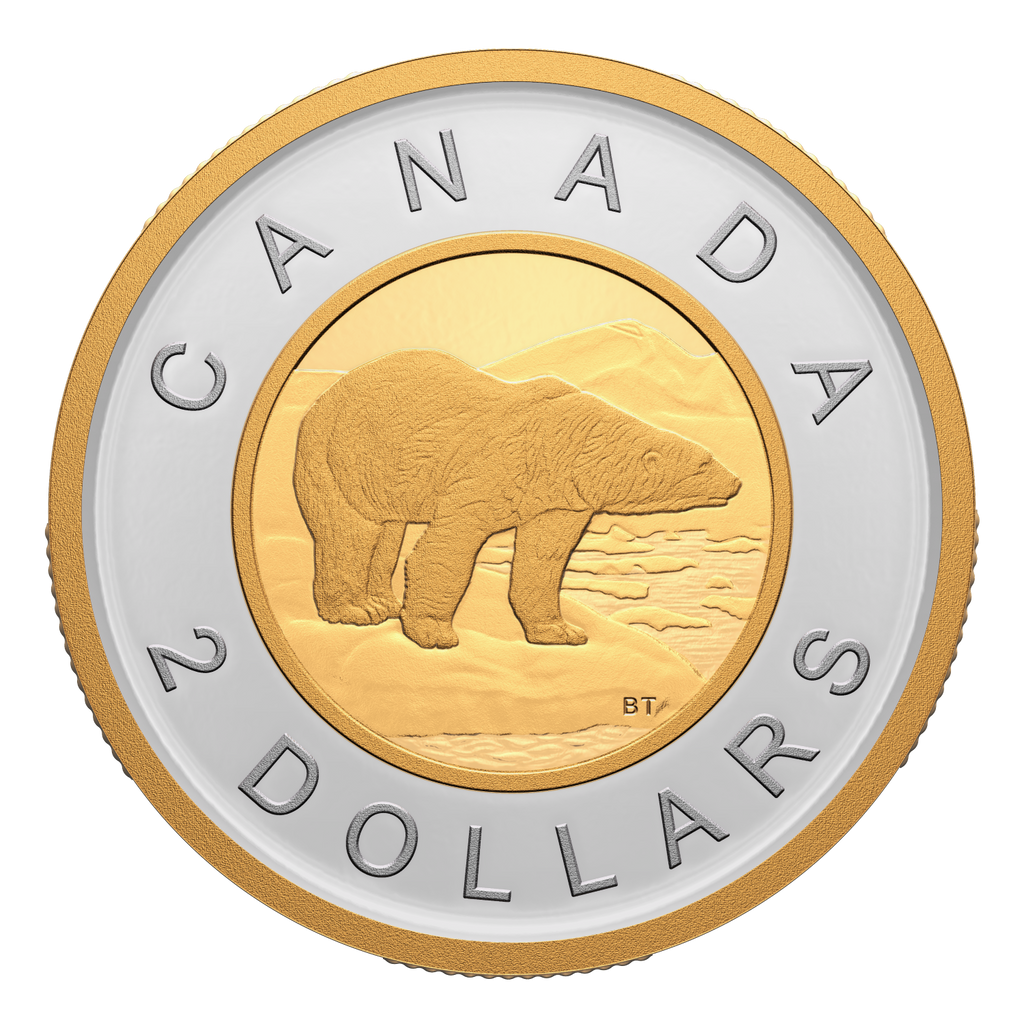2023 Canada Two Dollar Gold Plated Silver Proof (No Tax)$