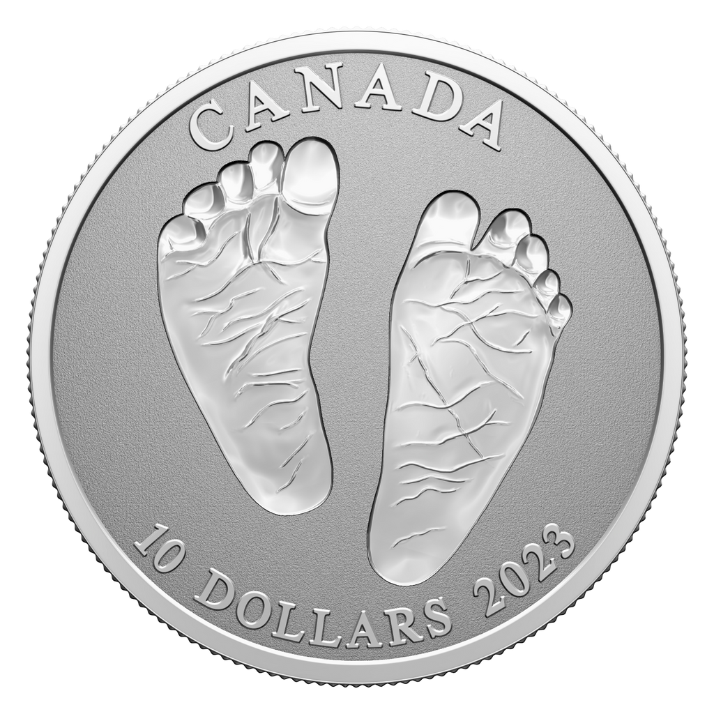 2023 Canada $10 Welcome to the World - Baby Feet Fine Silver (No Tax)