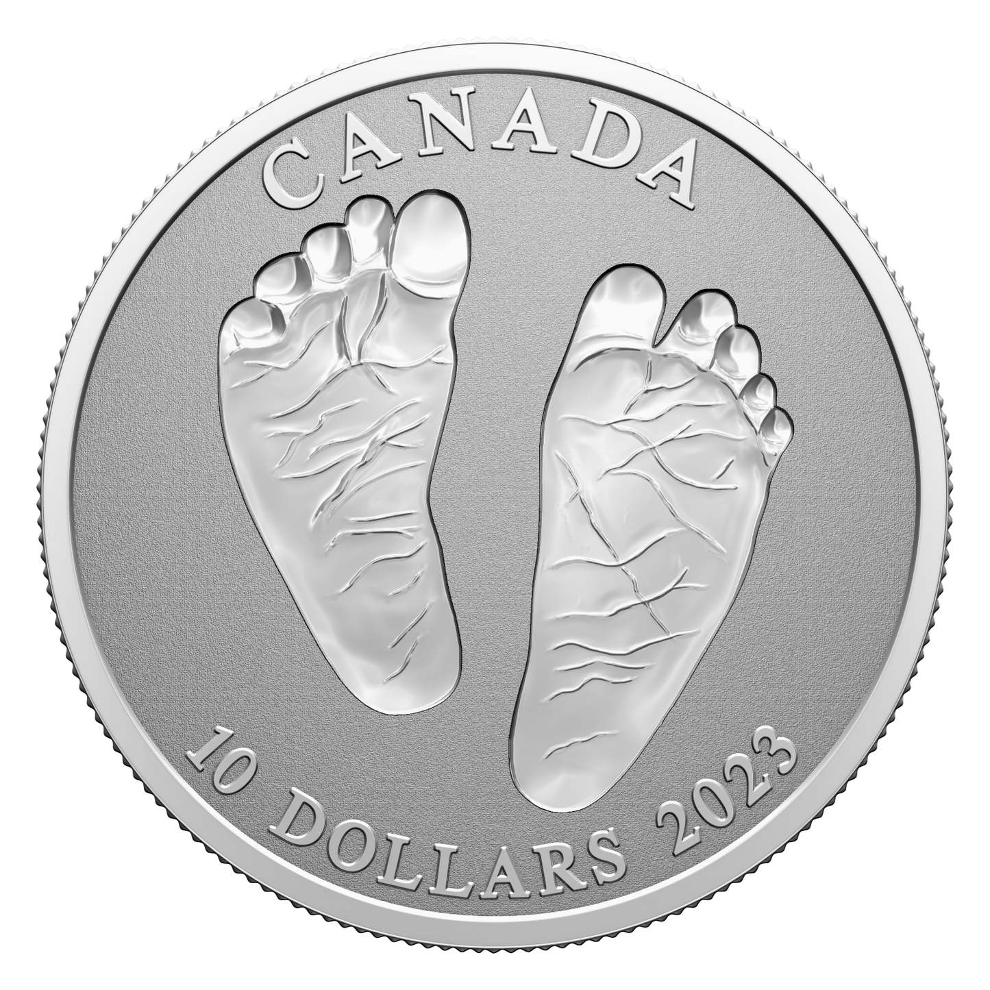 2023 Canada $10 Welcome to the World - Baby Feet Fine Silver (No Tax)