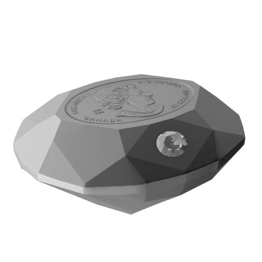 2023 Canada $50 Forevermark Black Label Oval Diamond-Shaped Fine Silver (No Tax)