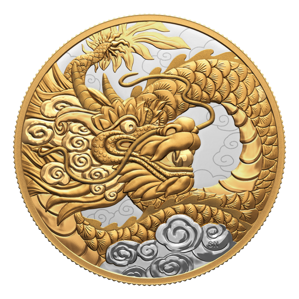 2023 Canada $50 Heavenly Dragon Fine Silver Coin (No Tax)