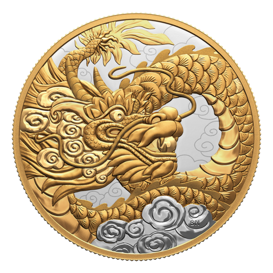 RDC 2023 Canada $50 Heavenly Dragon Fine Silver Coin (No Tax) missing COA