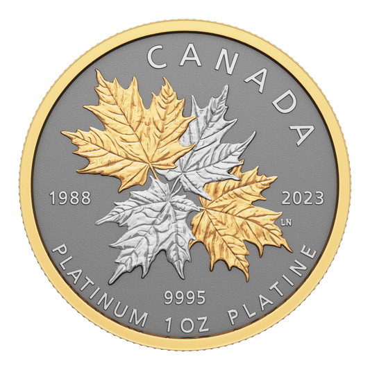 2023 Canada $300 Maple Leaf Forever Pure Platinum Coin (No Tax)