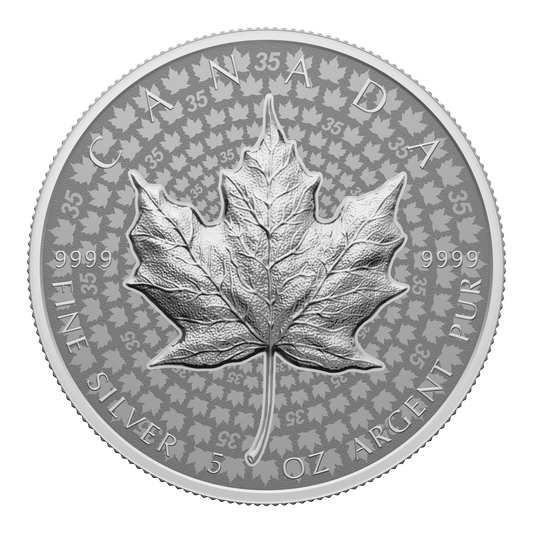 2023 Canada $50 Ultra High Relief 5oz. Silver Maple Leaf (No Tax)
