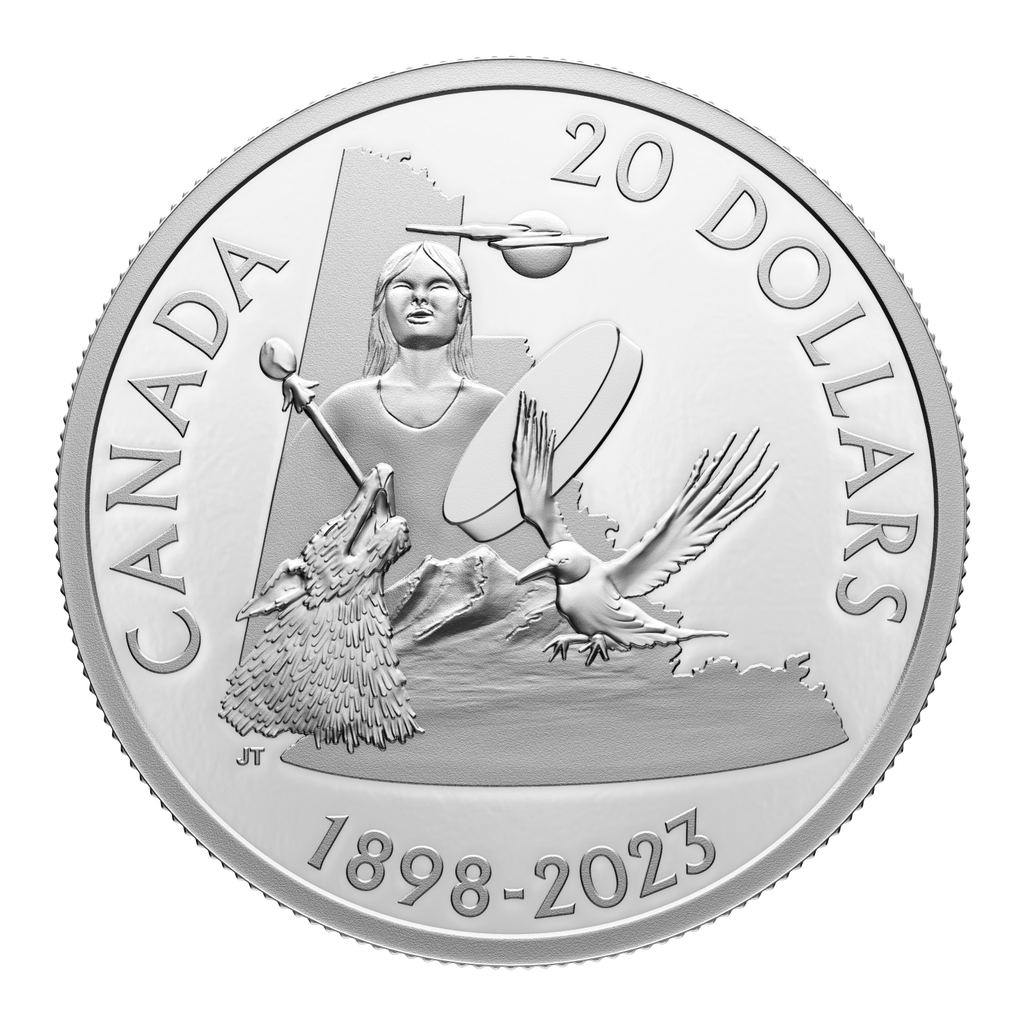 RDC 2023 Canada $20 125th Anniversary of Yukon Fine Silver (No Tax) impaired