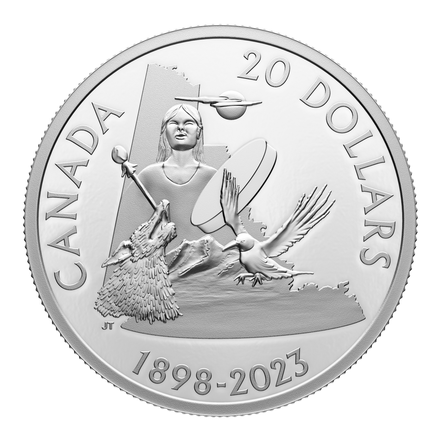 RDC 2023 Canada $20 125th Anniversary of Yukon Fine Silver (No Tax) impaired