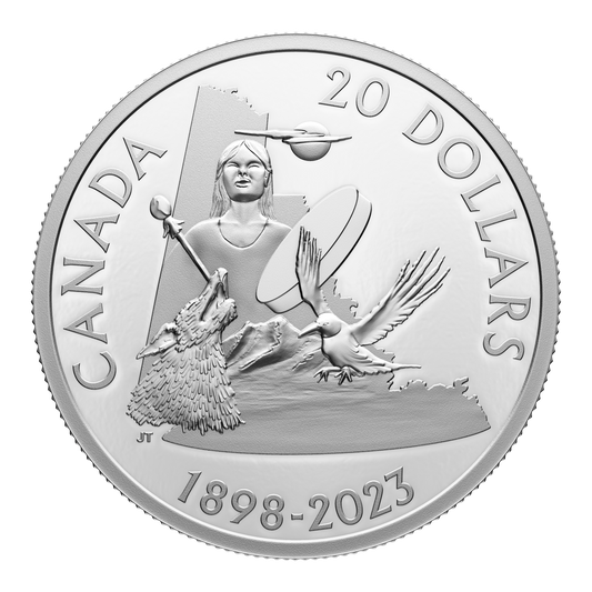 RDC 2023 Canada $20 125th Anniversary of Yukon Fine Silver (No Tax) impaired