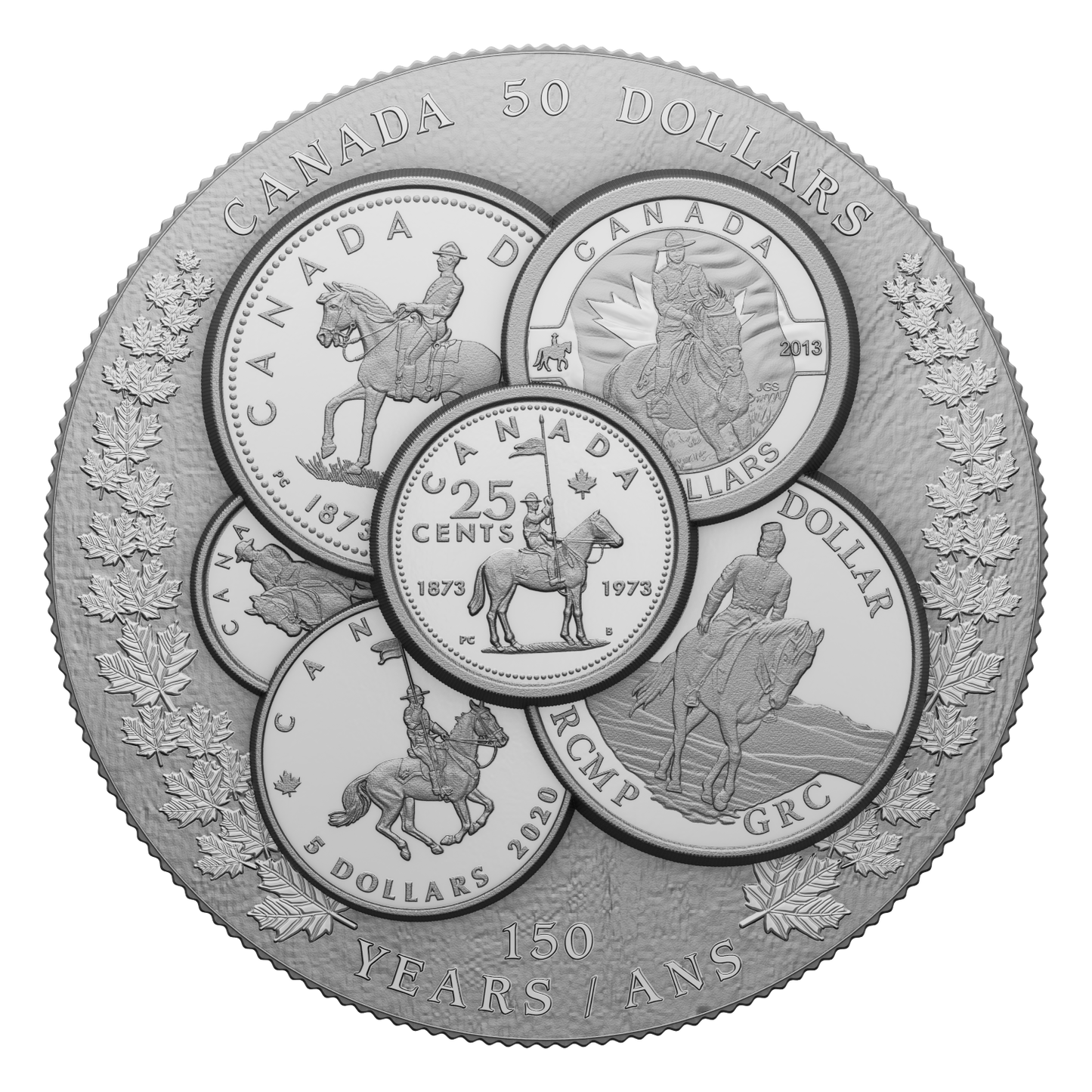 2023 Canada $50 Curated Coin Collection: RCMP UHR Fine Silver (No Tax)