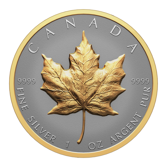 2023 Canada $20 Ultra High Relief Silver Maple Leaf with Selective Gold Plating (No Tax)