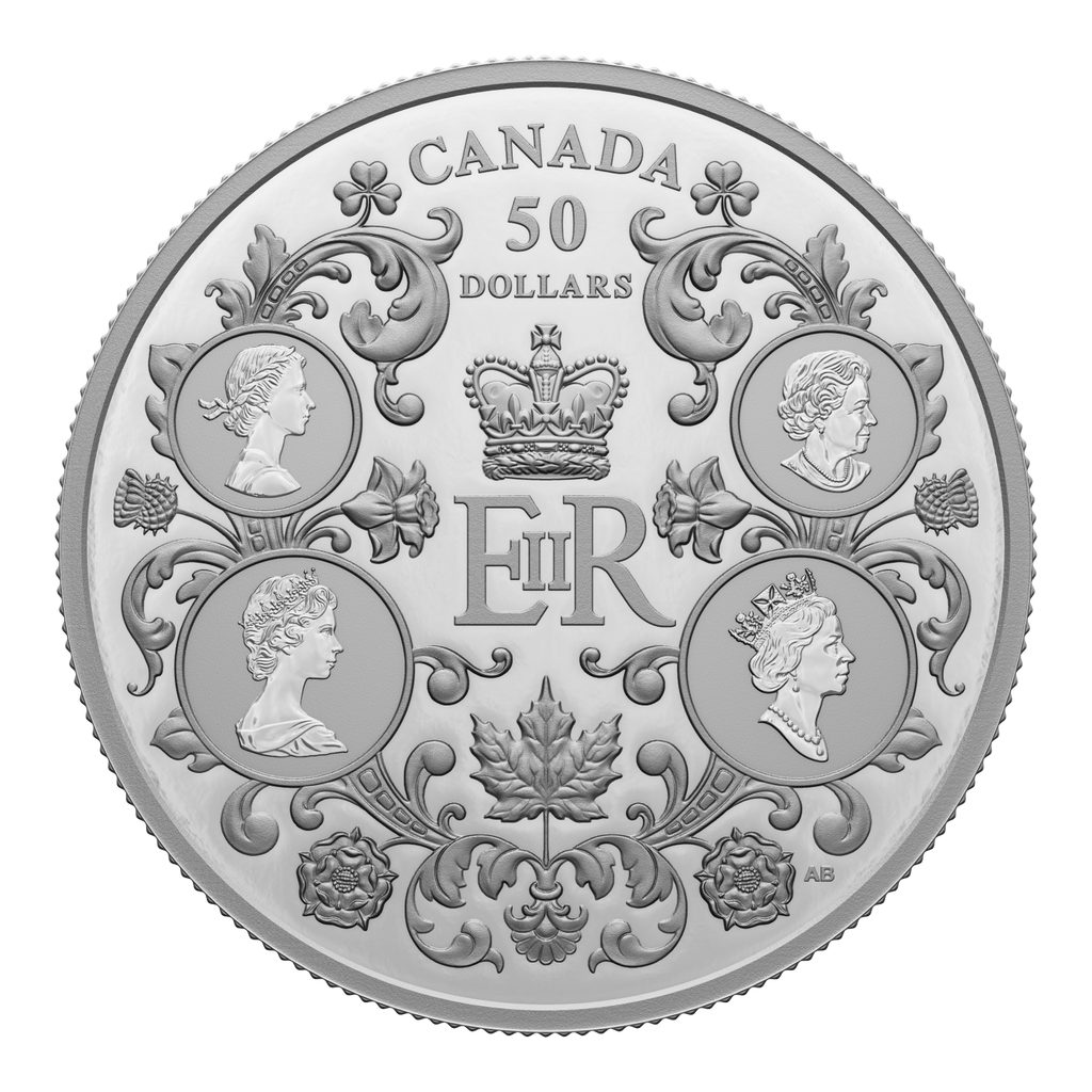 2022 Canada $50 Queen Elizabeth II's Reign Fine Silver (No Tax)