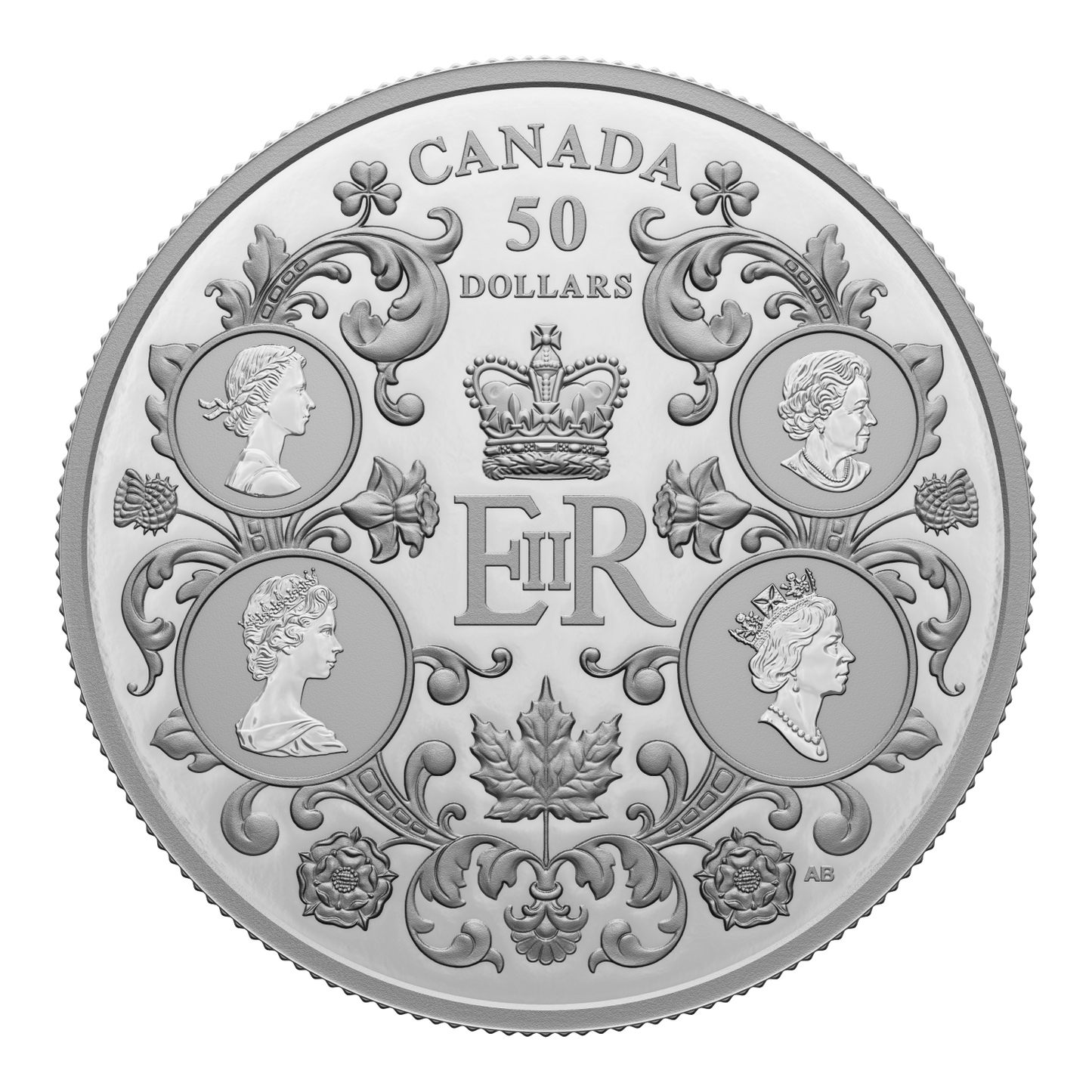 2022 Canada $50 Queen Elizabeth II's Reign Fine Silver (No Tax)