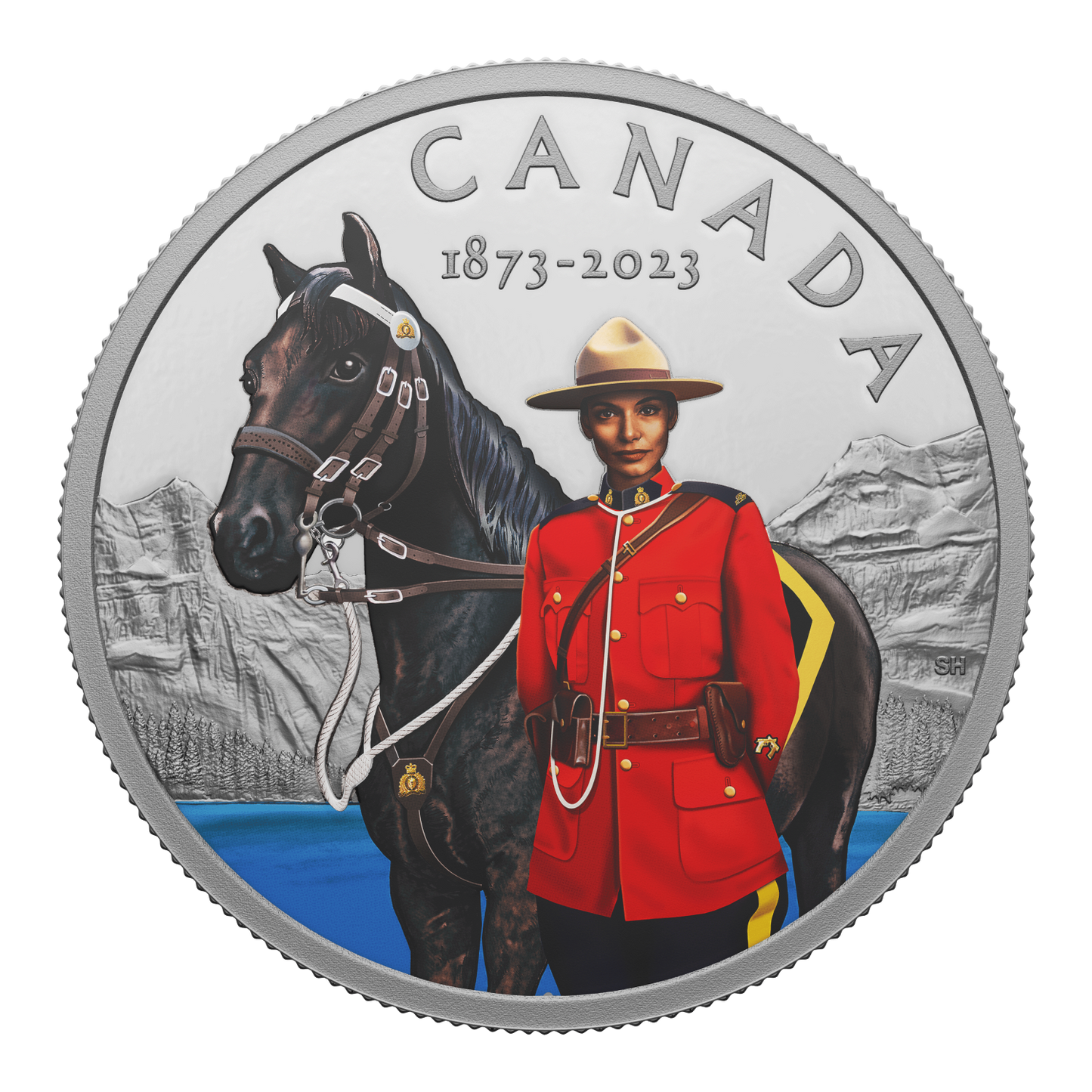 RDC 2023 Canada $20 150th Anniversary of the RCMP Fine Silver (No Tax) impaired