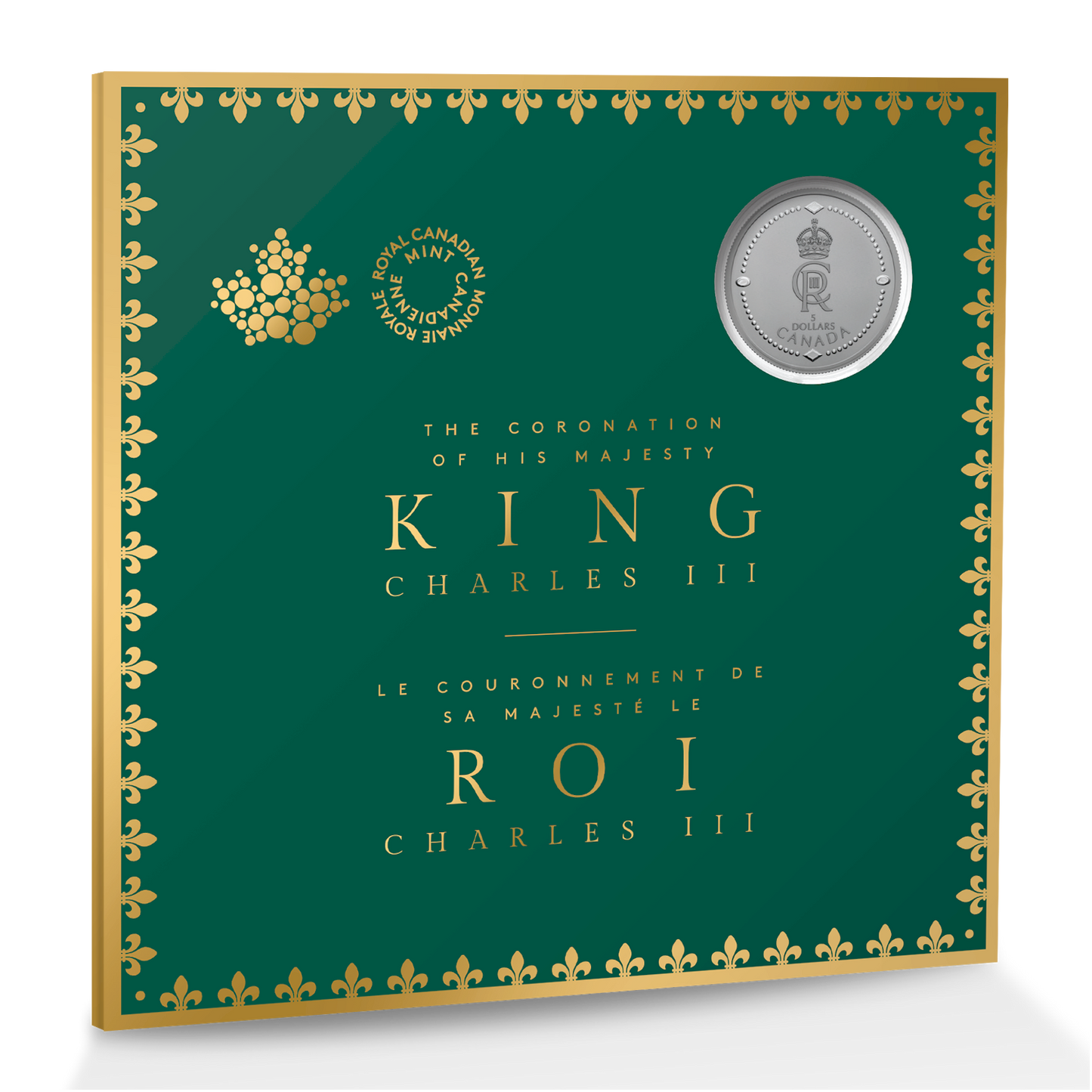 2023 Canada $5 His Majesty King Charles III's Royal Cypher Fine Silver (No Tax)