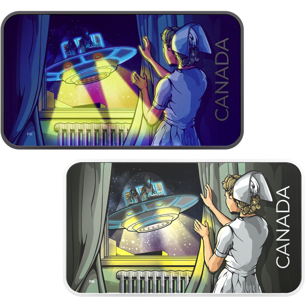 RDC 2023 $20 Canada's Unexplained Phenomena: The Duncan Incident Fine Silver (No Tax) dented sleeve