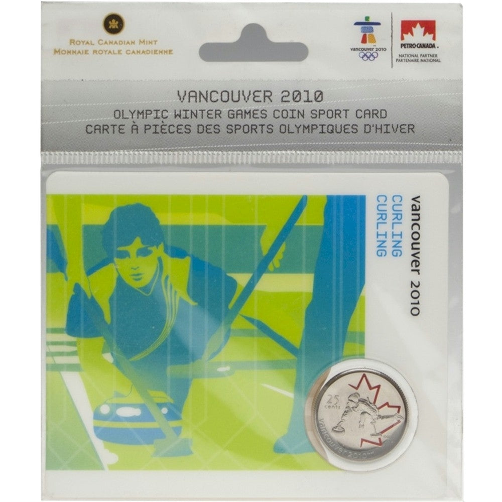 2007 Canada 25-cent Curling - Petro-Canada Vancouver Olympics Card