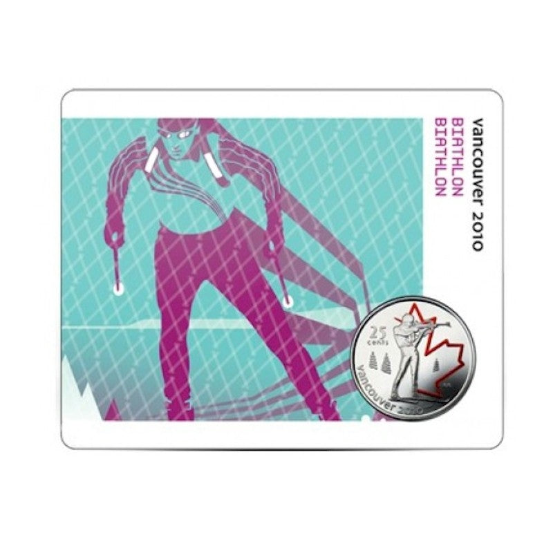 2007 Canada 25-cent Biathlon - Petro-Canada Vancouver Olympics Card