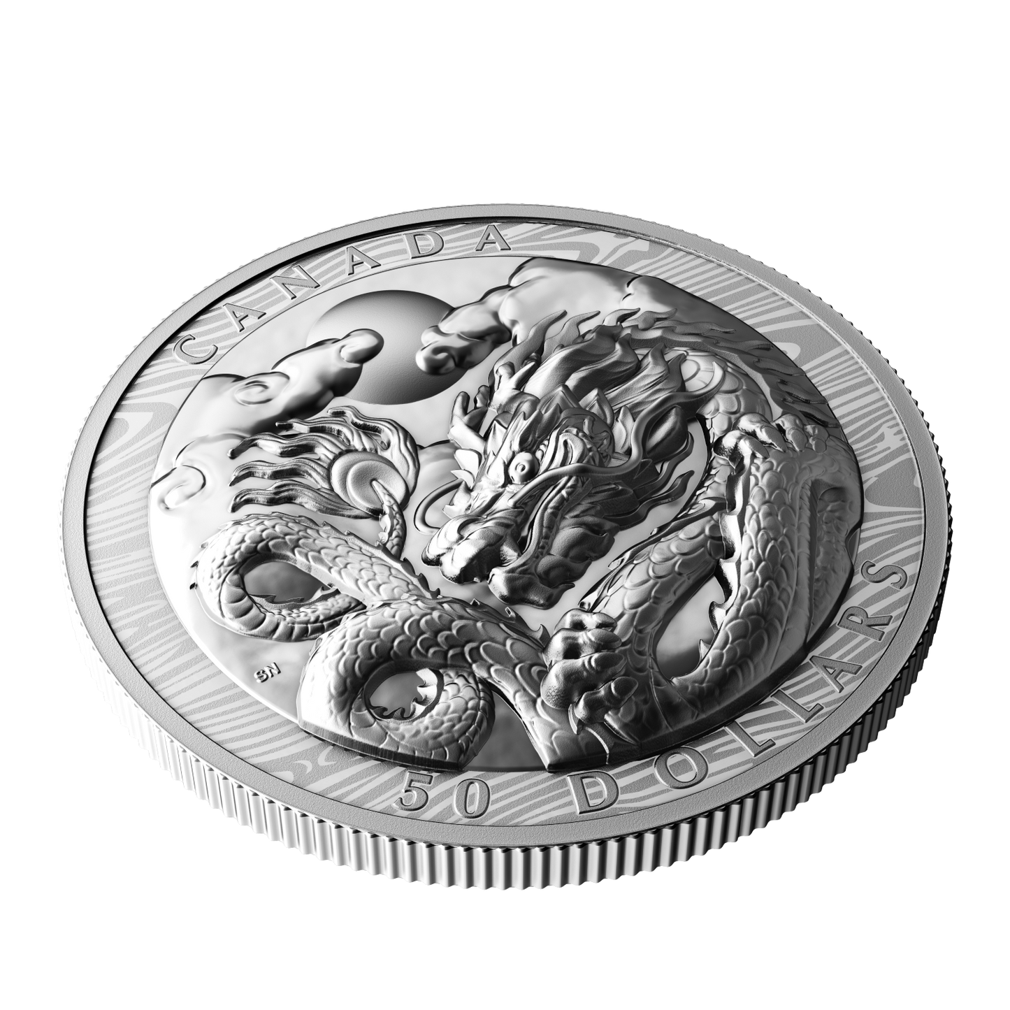 2024 Canada $50 Year of the Dragon EHR Fine Silver (No Tax)