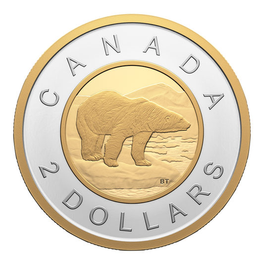 2024 Canada Two Dollar Gold Plated Silver Proof (No Tax)