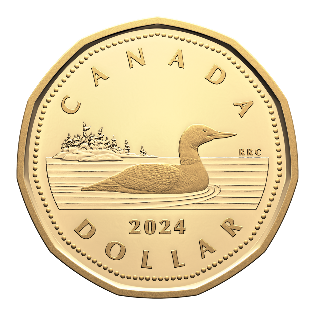 2024 Canada Loon Dollar Gold Plated Silver Proof (No Tax)