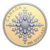 2024 Canada $20 Sapphire Jubilee Snowflake Brooch 2 oz. Fine Gold Coin