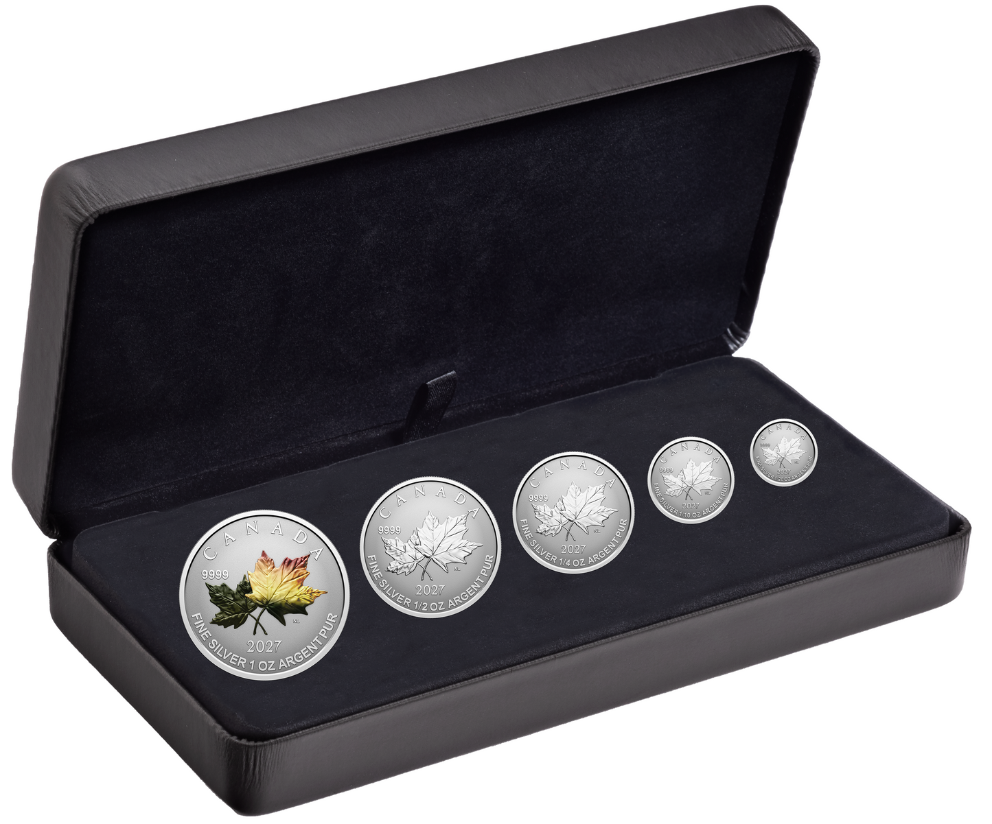 2027 Canada Autumn Leaves Fine Silver Fractional Set (No Tax)