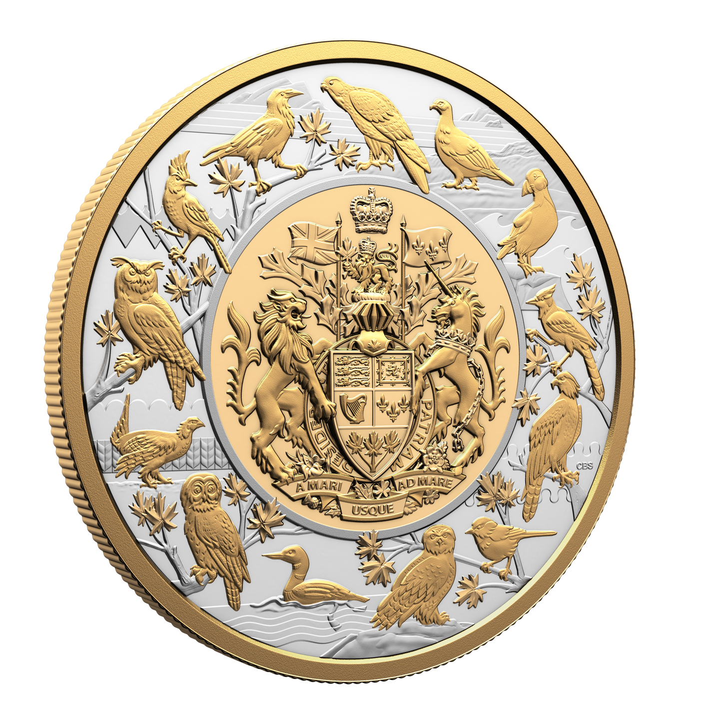 2024 $50 Heraldic Landscape: Birds of Canada Fine Silver (No Tax)