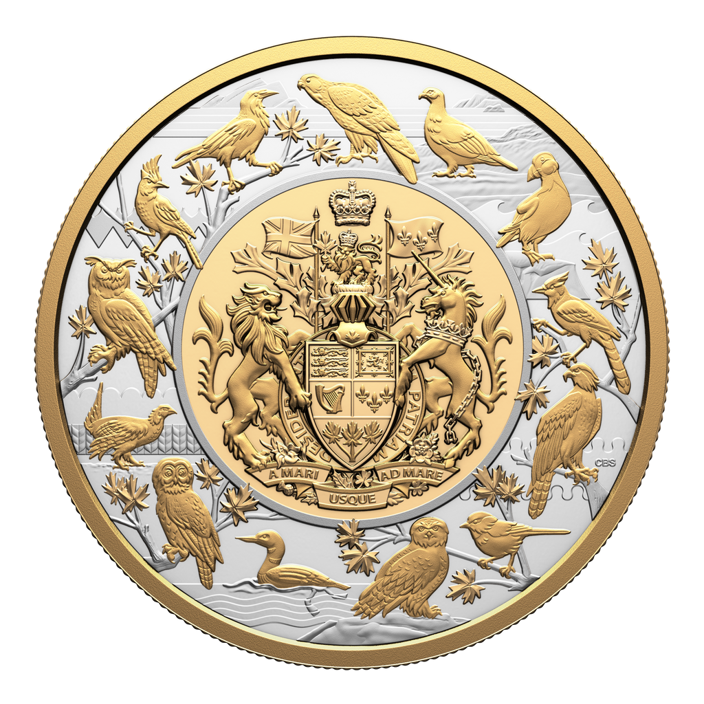 2024 $50 Heraldic Landscape: Birds of Canada Fine Silver (No Tax)