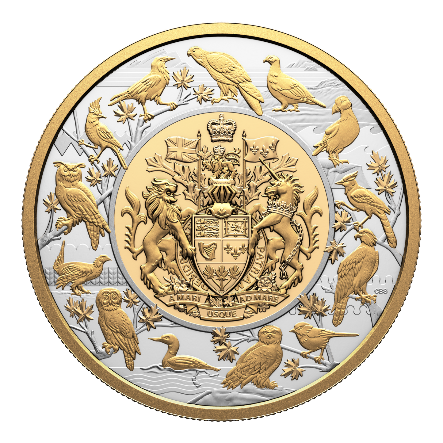2024 $50 Heraldic Landscape: Birds of Canada Fine Silver (No Tax)