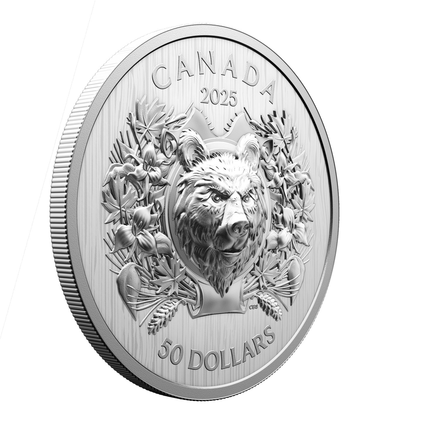 2025 Canada $50 Heraldic Bear Fine Silver (No Tax)