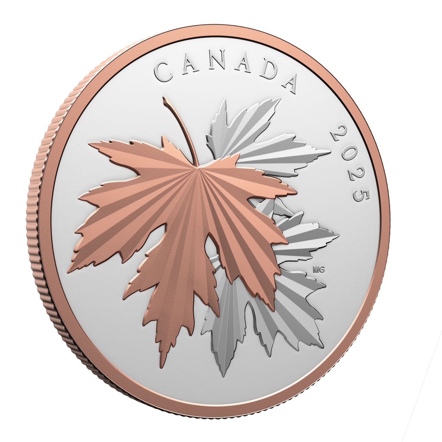 2025 Canada $100 Gleaming Maple Leaves 10oz Fine Silver (No Tax)