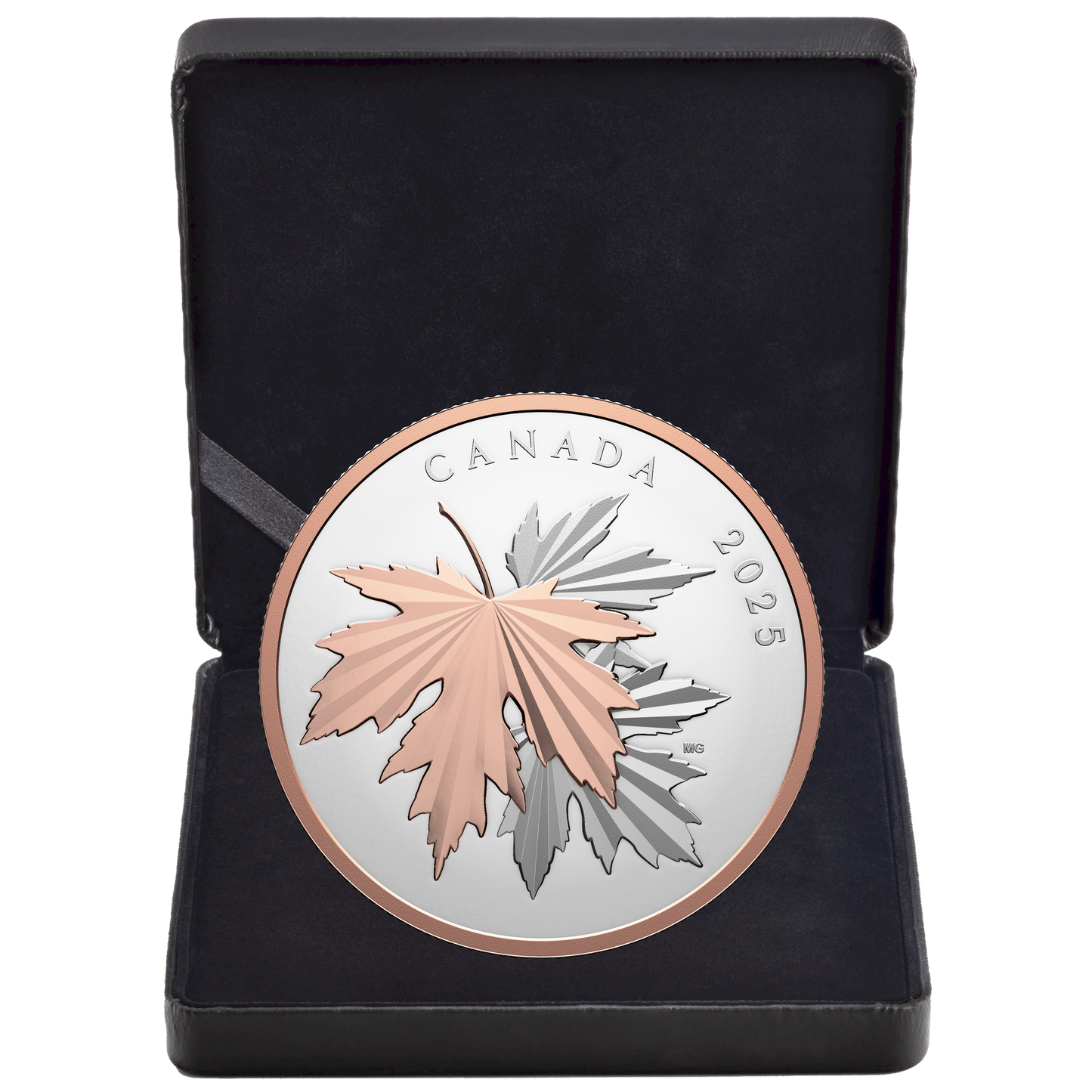 2025 Canada $100 Gleaming Maple Leaves 10oz Fine Silver (No Tax)