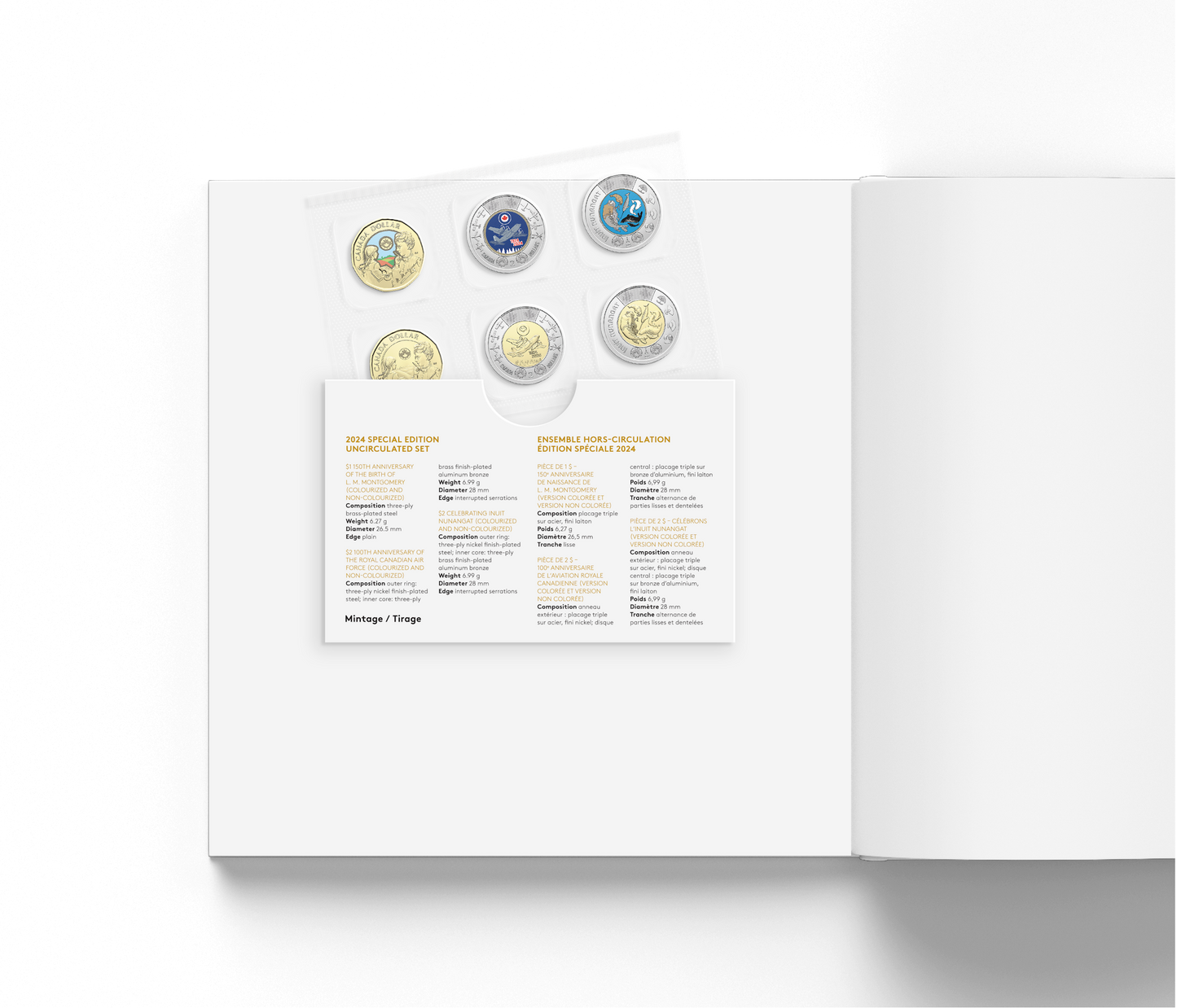 2024 Royal Canadian Mint Annual Collection Book with Special Edition Uncirculated Set